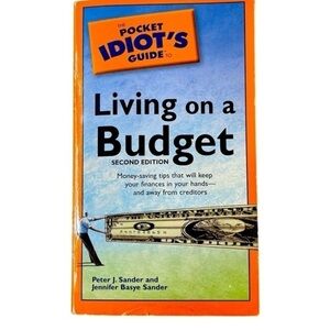 Living on a Budget by pocket idiot’s guide soft cover money saving tips